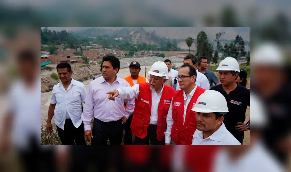 Javier Piqué supervisó trabajos en zonas afectadas por huaicos en Chosica y Chaclacayo