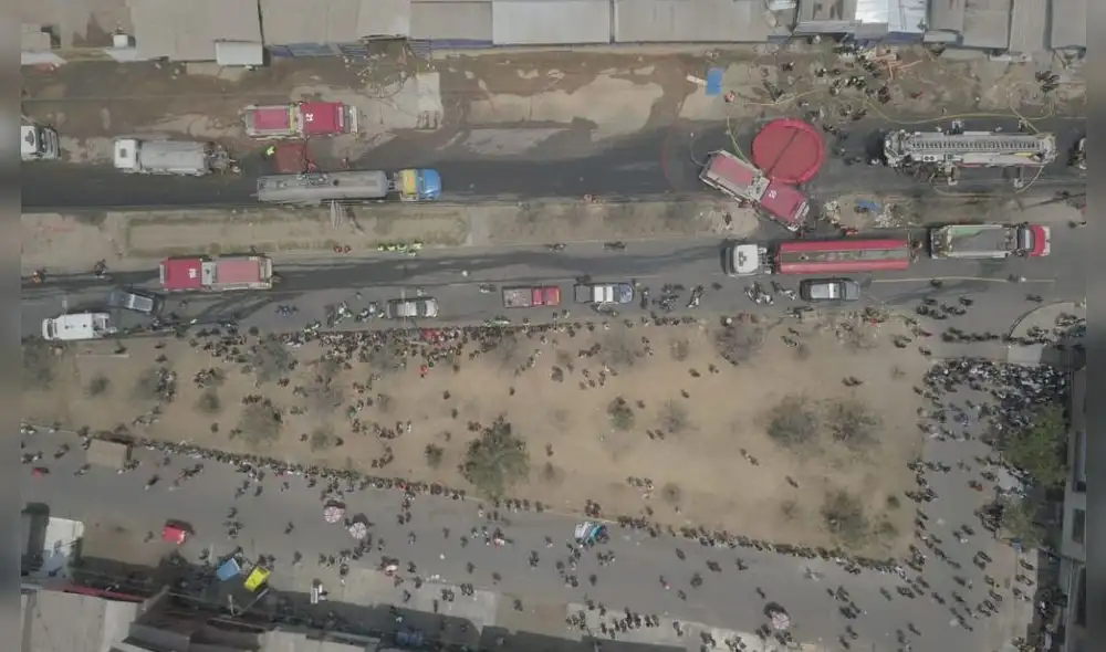 incendio San Juan de Lurigancho incendio San Juan de Lurigancho