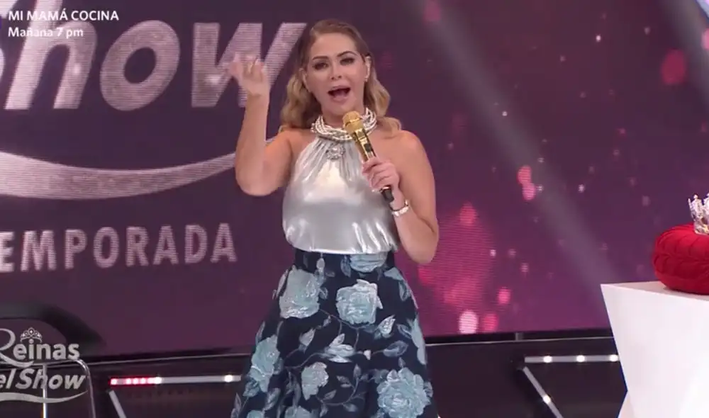 La conductora Gisela Valcárcel sorprendió con un comentario hilarantes en Reinas del show. Foto: Captura / América TV
