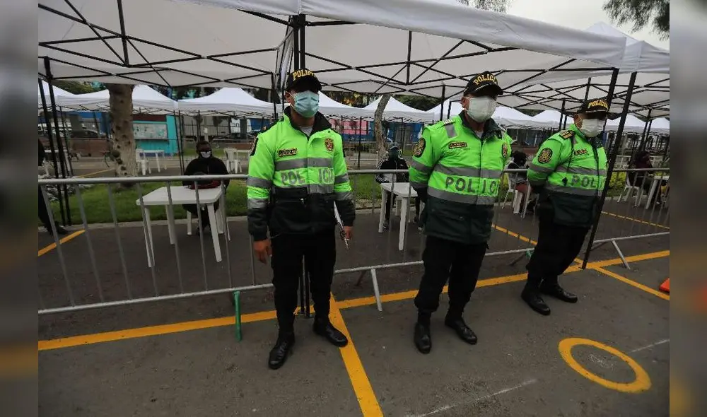 Policías de Junín se recuperan del coronavirus. Créditos: Jorge Cerdán / La República. Policías de Junín se recuperan del coronavirus. Créditos: Jorge Cerdán / La República.