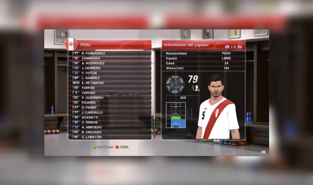 Selección peruana: La evolución física de los futbolistas de Perú en PES Selección peruana: La evolución física de los futbolistas de Perú en PES