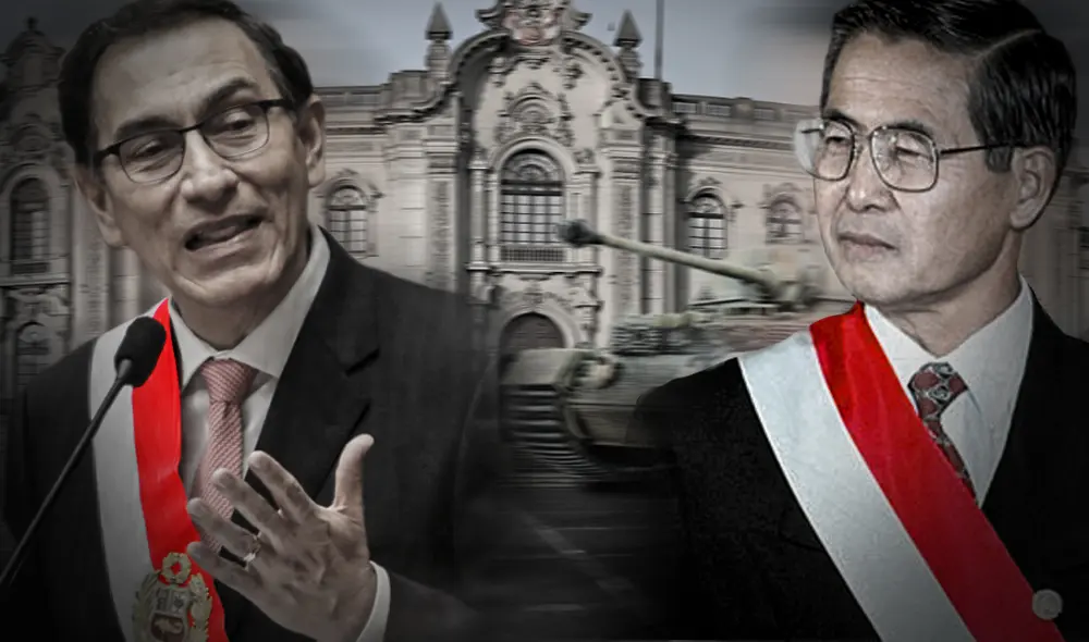 La dictadura de Alberto Fujimori duró desde 1990 hasta el 2000. Composición: La República. La dictadura de Alberto Fujimori duró desde 1990 hasta el 2000. Composición: La República.