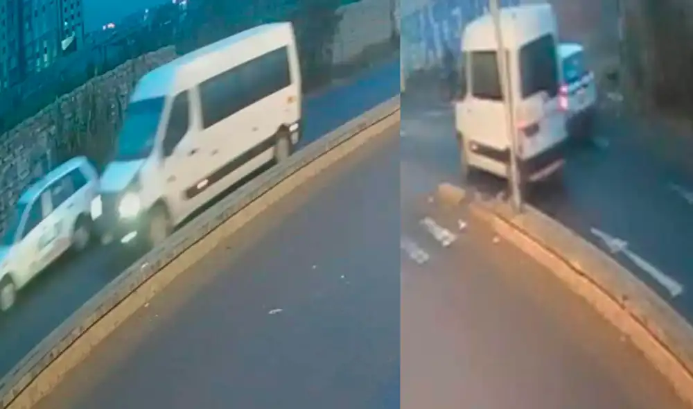 Conductor implicado en accidente se dio a la fuga. Foto: Captura-Cámaras de seguridad