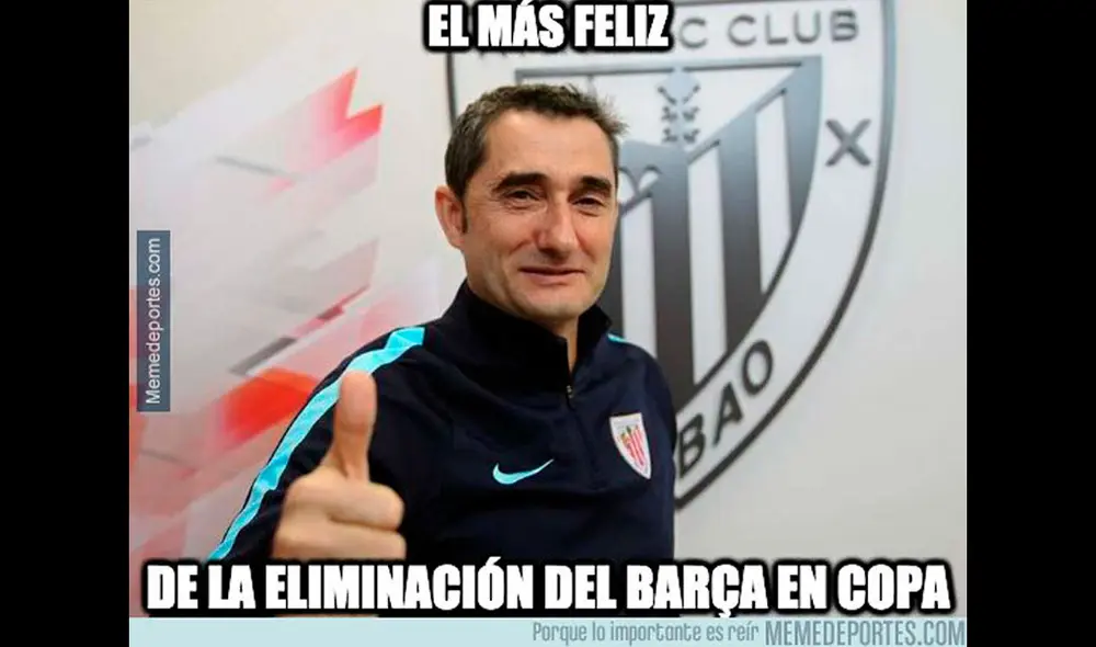 La derrota de Barcelona ante Bilbao generó hilarantes memes. Foto: Redes Sociales