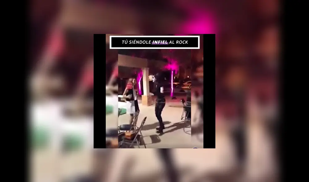 Fanático de la banda Kiss es captado moviéndose al ritmo de conocida cumbia de Armonía 10 [VIDEO] 