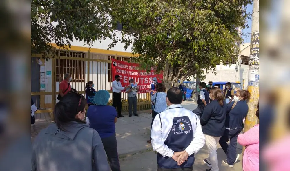 Personal de salud Geresa Lambayeque pliego de reclamos huelga