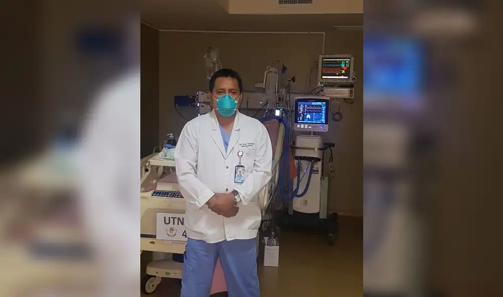 El médico intensivista Jesús Valverde del hospital Dos de Mayo.