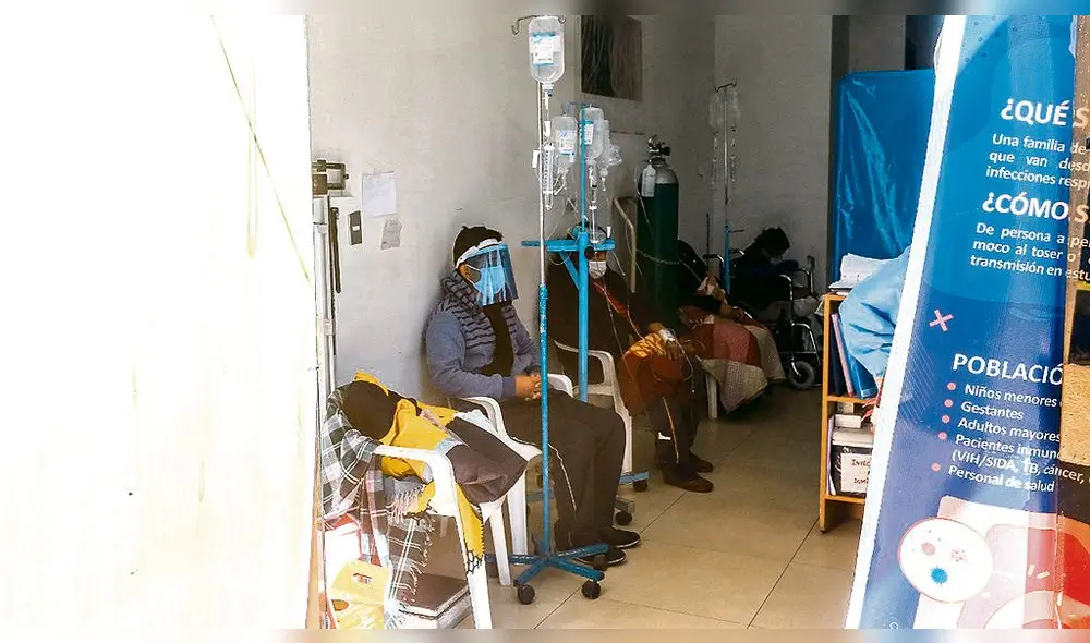 hospital edmundo escomel. Este nosocomio no era para Covid, sin embargo el colapso del Alberto Seguín obliga a  atender a los potenciales positivos que necesitan oxígeno.