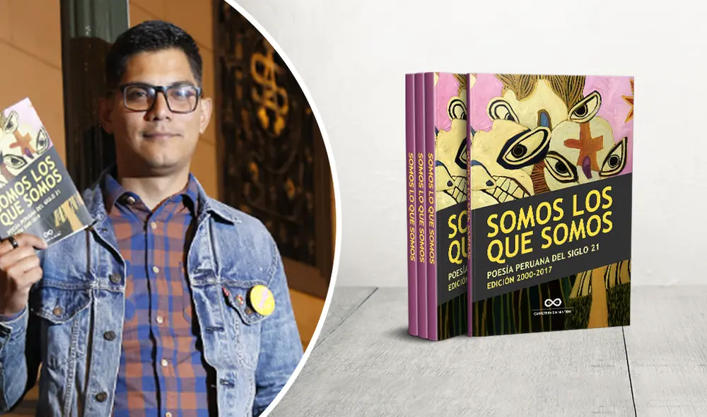 Libro de poesía Somos lo que somos. Foto: La República Libro de poesía Somos lo que somos. Foto: La República