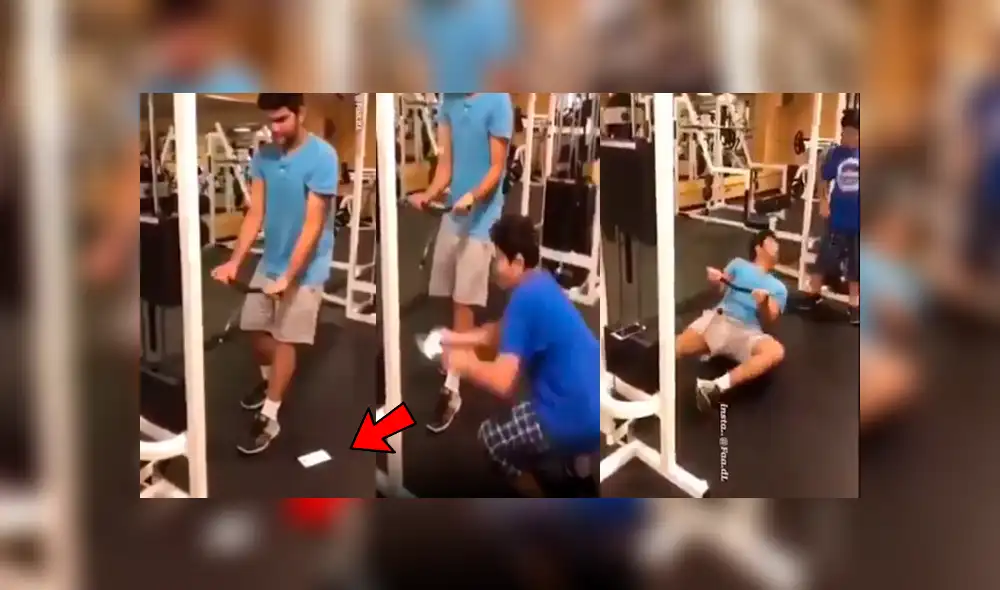 Facebook viral: Chico va al gimnasio junto a su hermano menor y este le juega pesada broma [VIDEO]