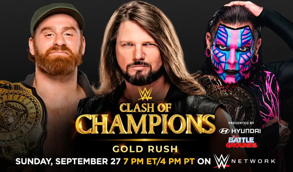 Jeff Hardy vs. AJ Styles vs. Sami Zayn por el Campeonato Intercontinental