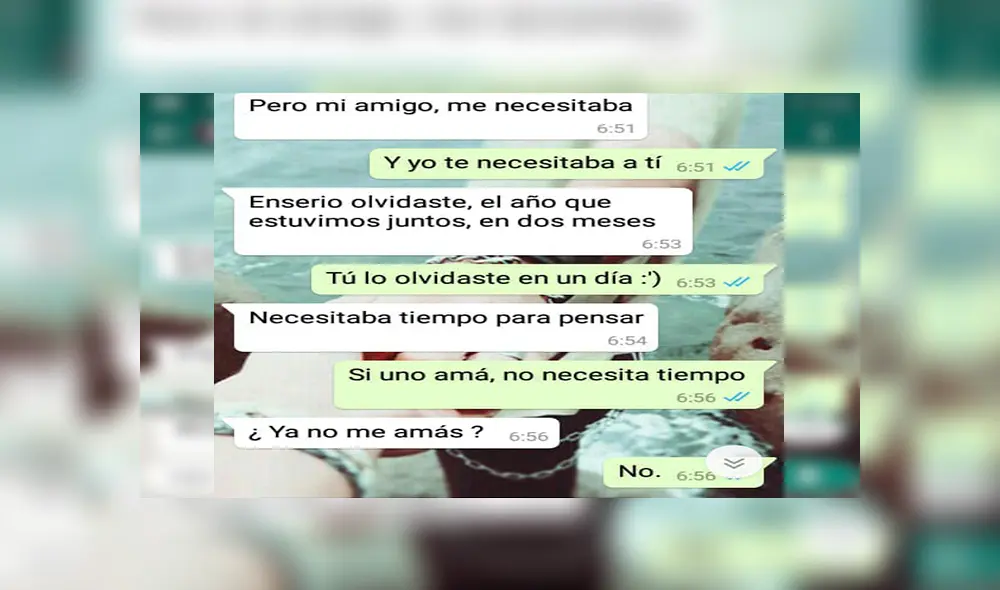 WhatsApp: Chica pone excusas para no ver a su novio y él descubre un triste secreto [FOTOS]