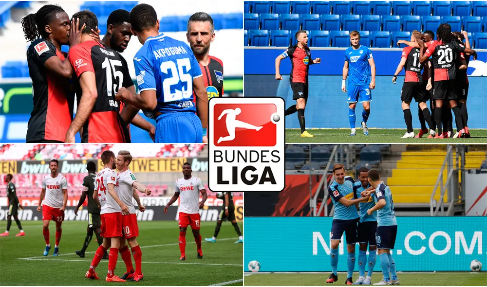 En el regreso de la Bundesliga de Alemania de vieron besos y abrazos pese a la pandemia por el coronavirus. | Foto: AFP En el regreso de la Bundesliga de Alemania de vieron besos y abrazos pese a la pandemia por el coronavirus. | Foto: AFP