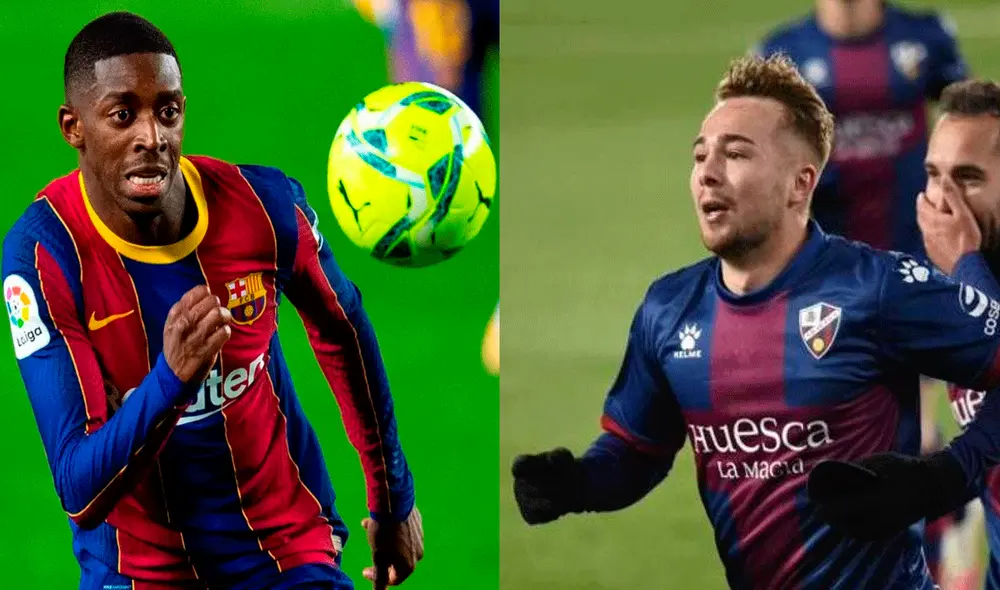 Barcelona y Huesca chocan desde las 3.00 p. m. (hora peruana) y 9.00 p. m. (hora de España). Foto: composición / EFE / LaLiga