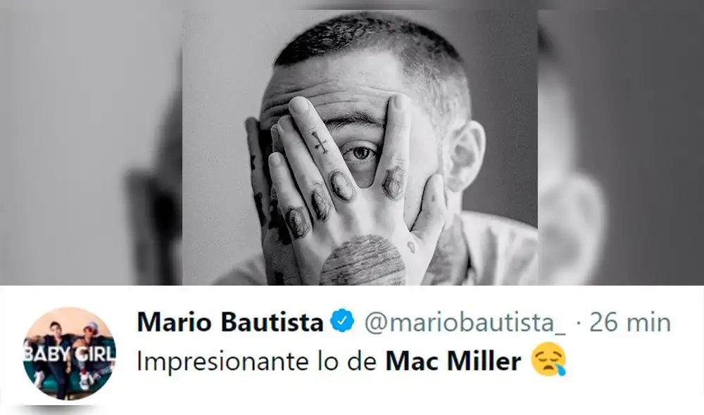 Celebridades reaccionan en redes sociales tras la muerte de Mac Miller 