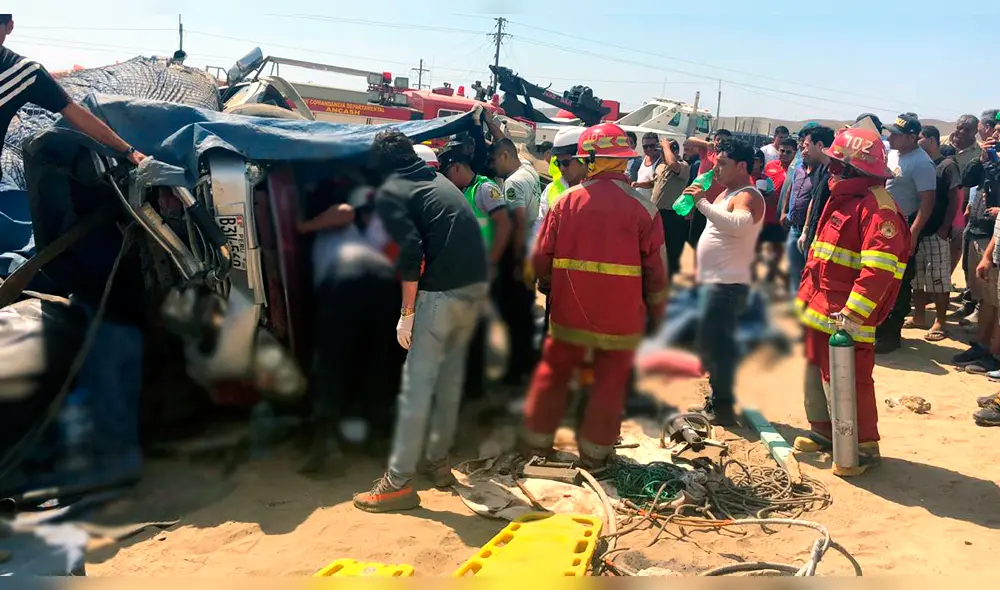 Huarmey: tres muertos en triple choque en la Panamericana Norte LRND ...