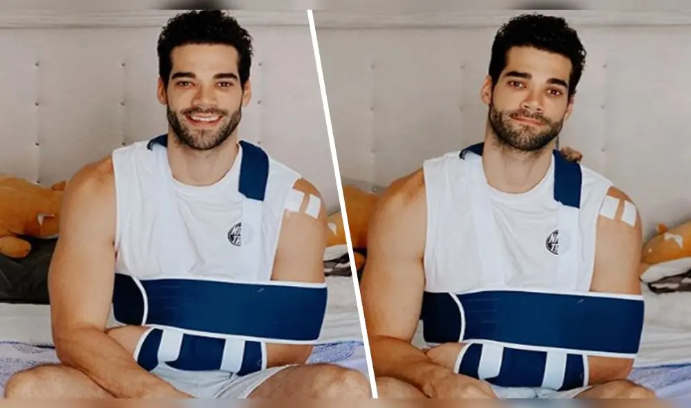 El peruano se encuentra mejor, ya que su hombro ha sido reconstruido con tornillos y anclas de titanio, por lo que tendrá que estar un buen tiempo en descanso. Foto: Guty Carrera Instagram