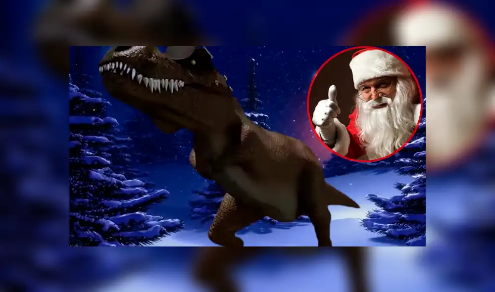Facebook: dinosaurio del "¡Cállese viejo lesbiano!" se alista para Navidad y canta villancico [VIDEO]