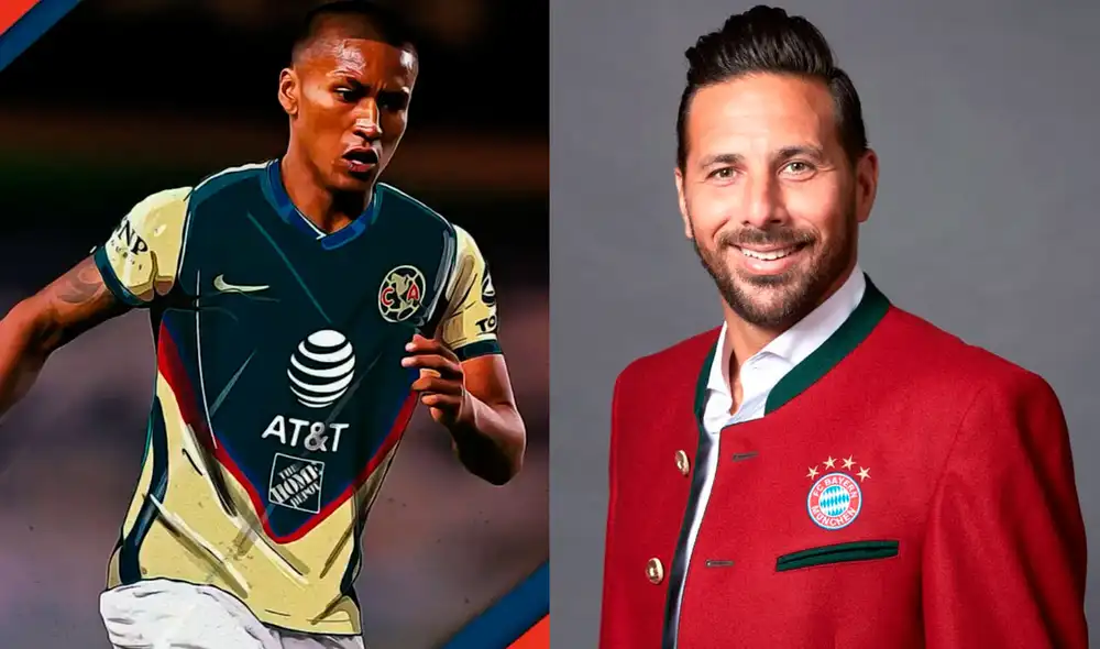 Claudio Pizarro le dejó un afectuoso mensaje a Pedro Aquino por Instagram. Foto: Twitter / @ClubAmerica y @FCBayern Claudio Pizarro le dejó un afectuoso mensaje a Pedro Aquino por Instagram. Foto: Twitter / @ClubAmerica y @FCBayern