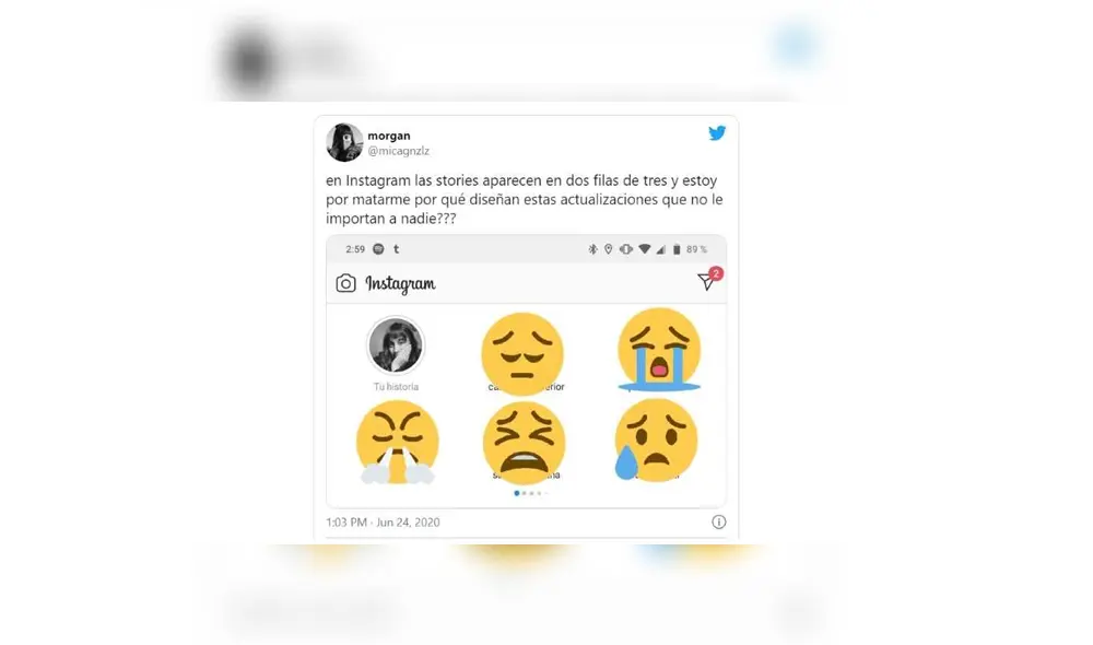 Desliza para ver cómo lucirán las historias en Instagram. Foto: Captura.