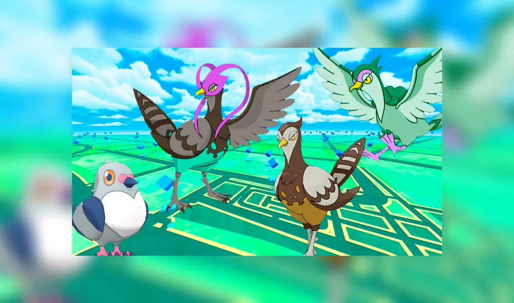 Pidove, Tranquil y Unfezant (macho y hembra) shiny llegan a Pokémon GO. Foto: composición La República.