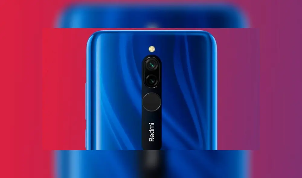 Xiaomi Redmi 8 llega con doble cámara trasera.
