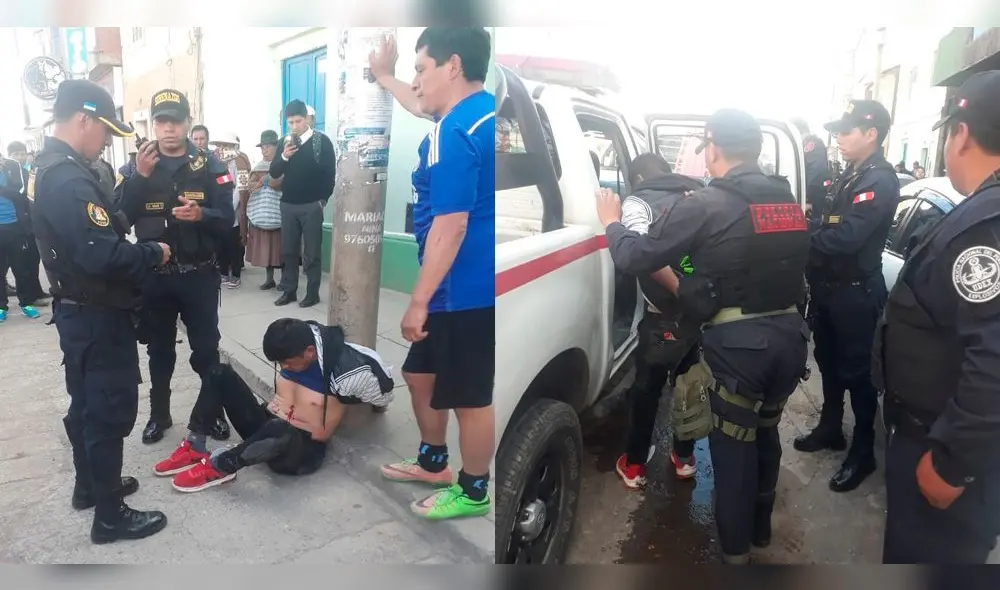 Vecinos capturan a presunto ladrón y lo castigan atándolo a poste. Vecinos capturan a presunto ladrón y lo castigan atándolo a poste.