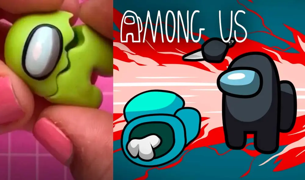 Desliza las imágenes para ver el proceso a realizar para hacer una réplica del ‘death body’ de Among Us. Fotocaptura: Italia Quiroz/Tiktok