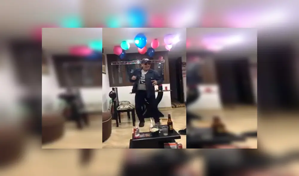 En Facebook, un señor festejó su cumpleaños al lado de sus familiares, pero terminó rompiendo la mesa. En Facebook, un señor festejó su cumpleaños al lado de sus familiares, pero terminó rompiendo la mesa.