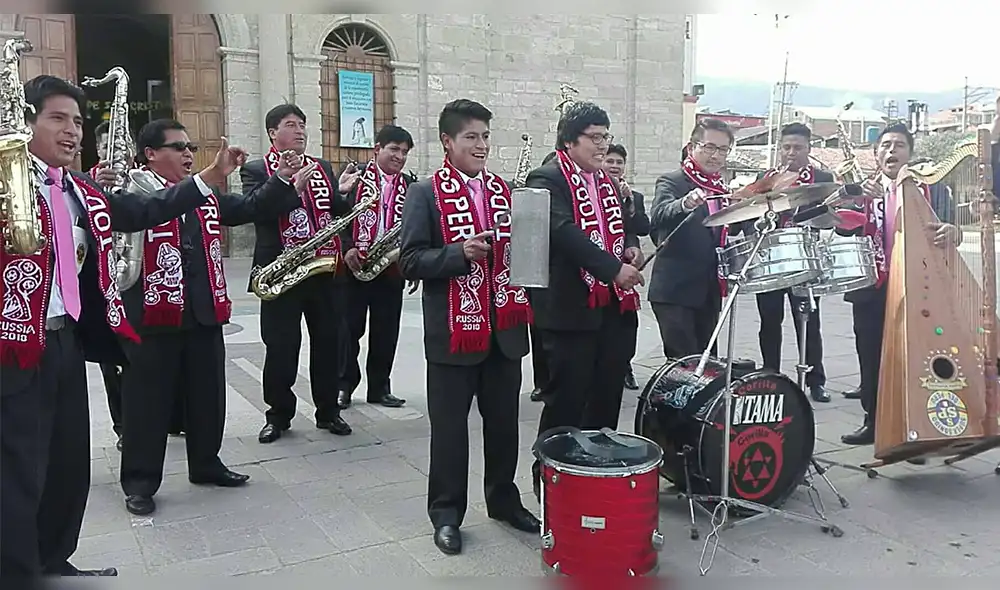 Huancayo vivió con música, algarabía y aliento partido Perú vs Dinamarca
