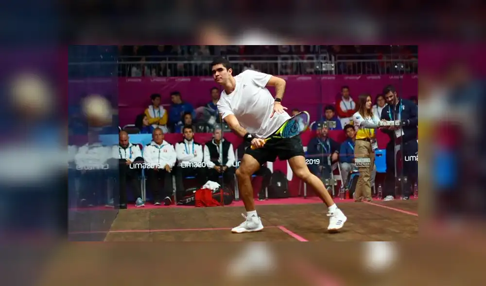 Diego Elías se metió a la final de squash en Lima 2019 tras vencer 3-0 al mexicano César Salazar.