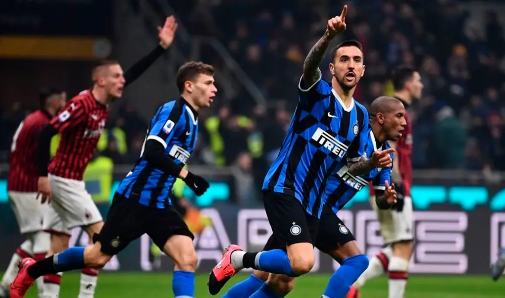 Inter venció a Milan por la fecha 23 de la Serie A. Foto: Twitter