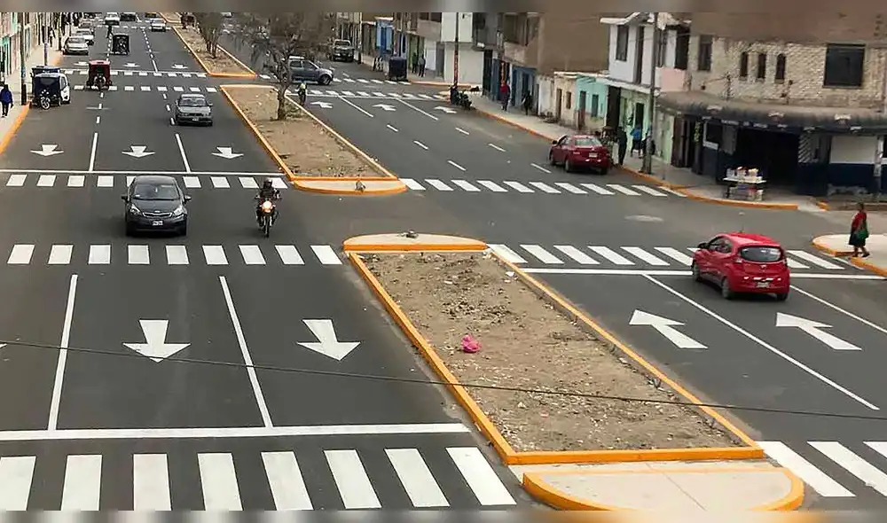 Construcción de pistas y veredas en Lambayeque