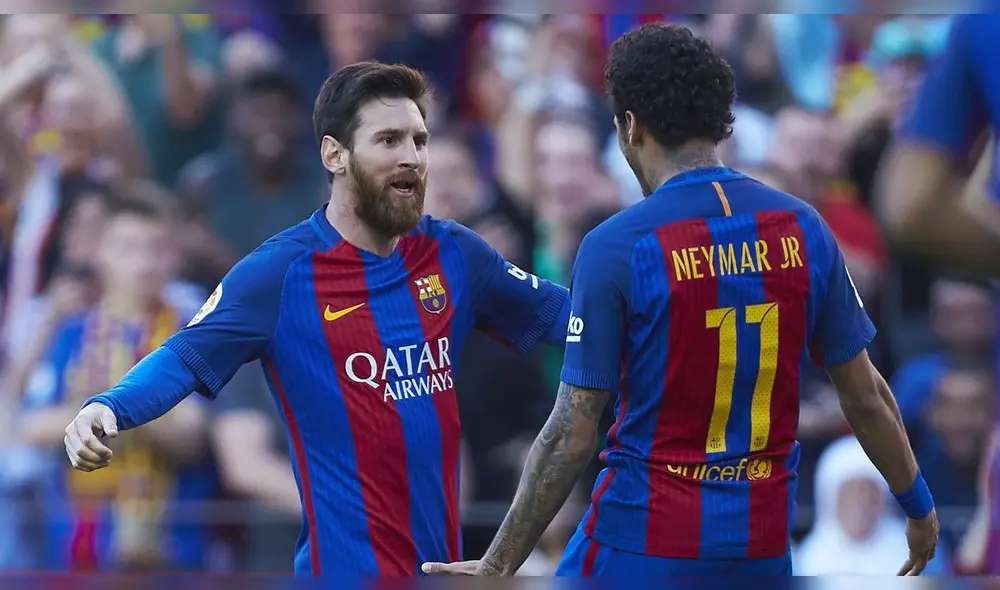 Neymar y Messi ganaron juntos la Champions League 2014-2015. Foto: EFE
