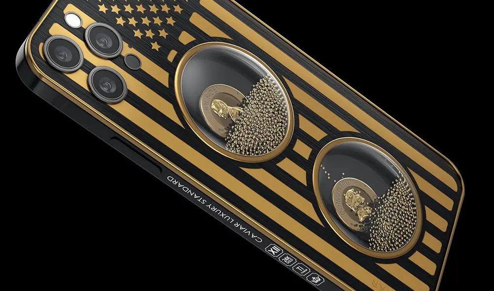 El reloj de arena simbolisa el cambio de era entre el Gobierno de Trump y el de Biden. Foto: Caviar