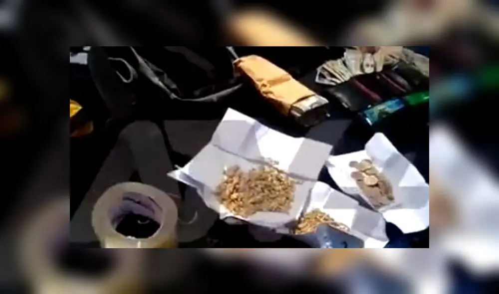 'Pepitas de oro' incautadas en Los Olivos. Créditos: ATV+ 'Pepitas de oro' incautadas en Los Olivos. Créditos: ATV+