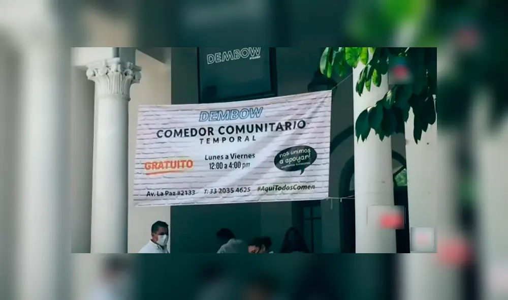 Gracias al apoyo de ocho voluntarios, el comedor comenzó a funcionar desde el 23 de abril. (Foto: Captura) Gracias al apoyo de ocho voluntarios, el comedor comenzó a funcionar desde el 23 de abril. (Foto: Captura)