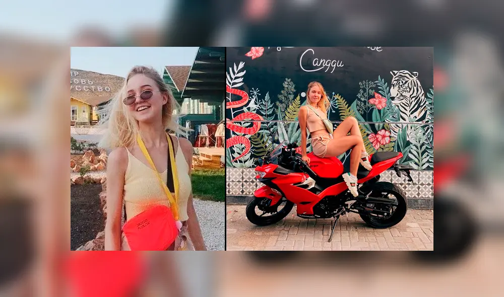 Anastasia Tropitsel murió en un aparatoso accidente cuando iba a bordo de una motocicleta a más de 100 Km/h. Foto: Instagram