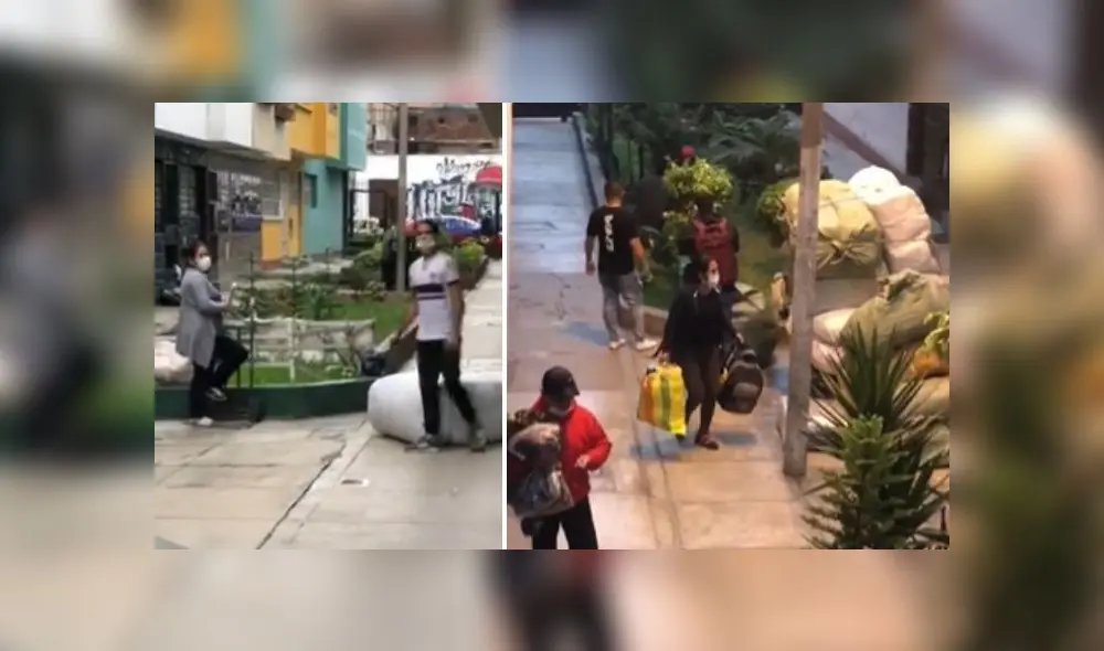 Comerciantes de La Victoria son denunciados por poner en riesgo a sus vecinos. Fotos: Captura.