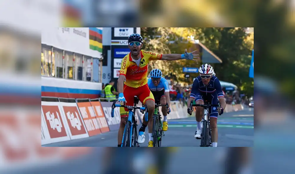 Alejandro Valverde ganó el Mundial de Ciclismo Innsbruck 2018 en Ruta Masculina