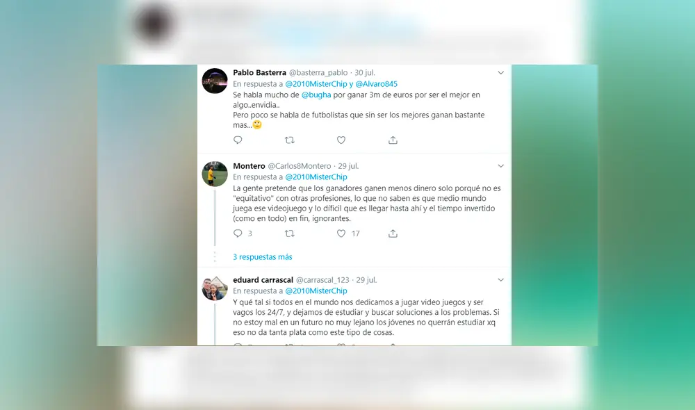 Mister Chip arremete contra los que criticaron los 3 millones de dólares que se ganó el campéon mundial de Fortnite.