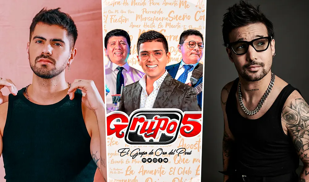 Grupo 5 estrena su nuevo tema titulado “Me vas a extrañar”. Foto: Facebook / Grupo 5 / Ezio Oliva / Rombai
