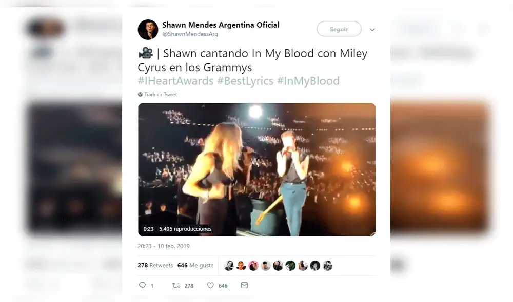 Shawn Mendes y Miley Cyrus impactan con nueva versión de 'In My Blood' 