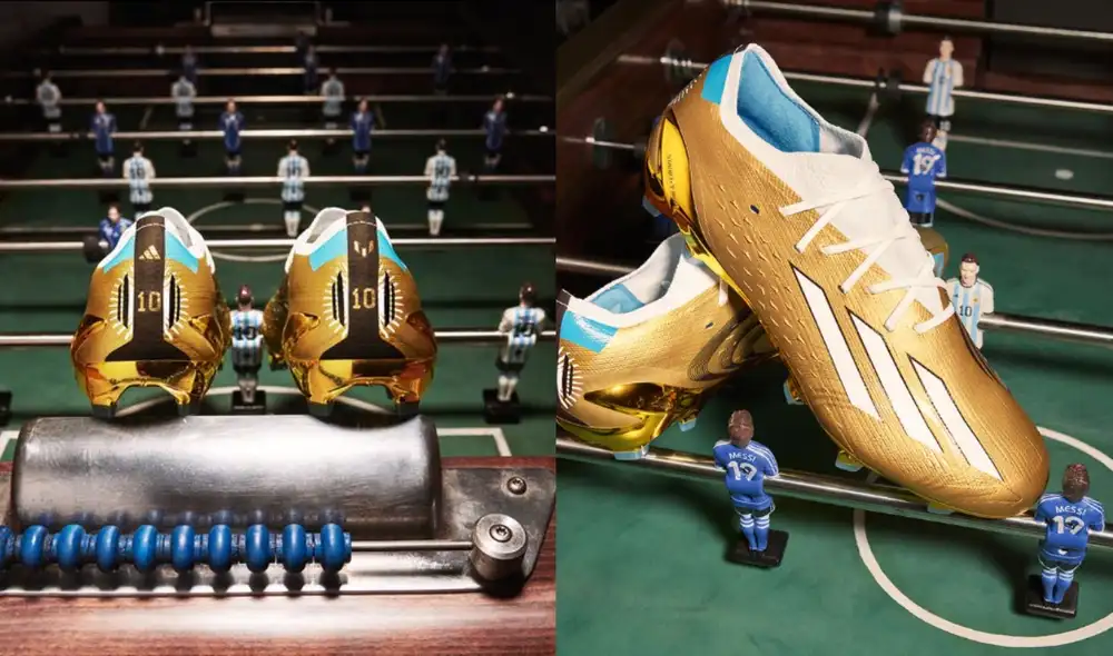 Los chimpunes "Leyenda" de Lionel Messi guardan una historia de su primer mundial. Foto: AS