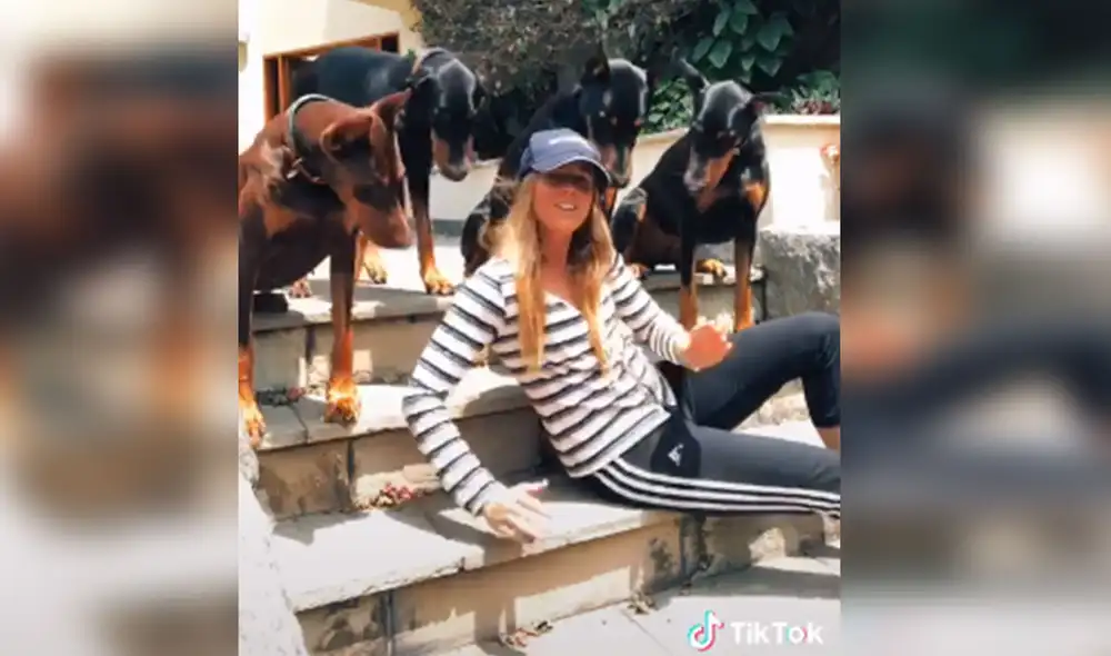 Desliza hacia la izquierda para ver más imágenes sobre esta divertida escena. (Foto: captura / TikTok)