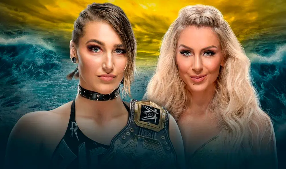 Rhea Ripley vs. Charlotte en WWE WrestleMania 36. Foto: WWE