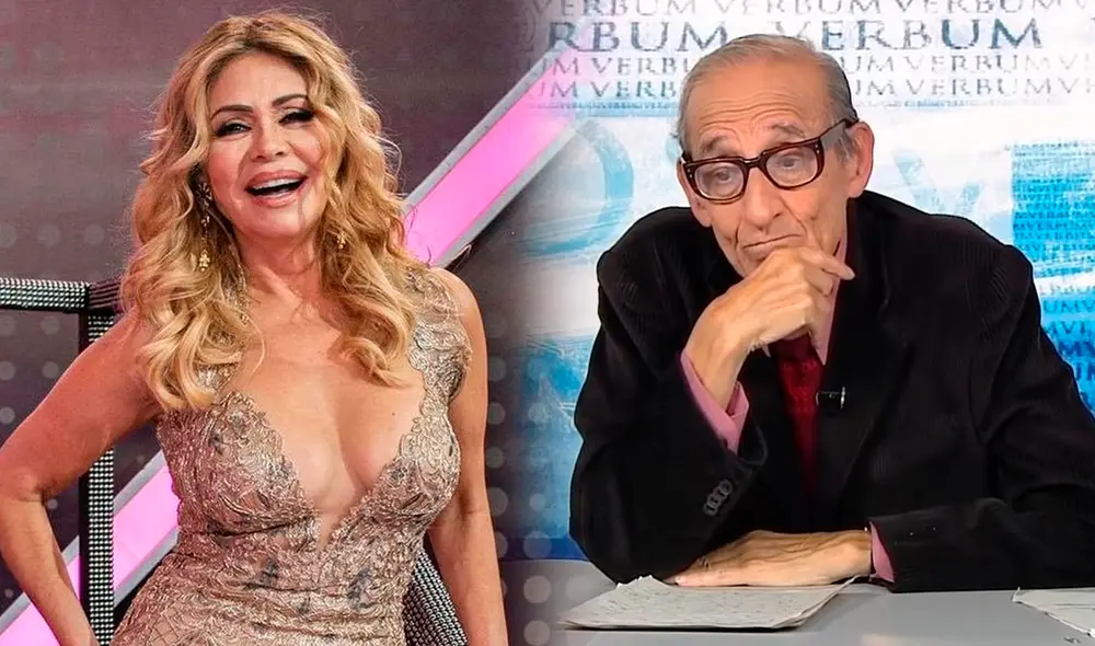 Marco Aurelio Denegri expresó su malestar tras enterarse que la 'Señito' cobraba un cuantioso sueldo. Foto: composición LR/Gisela Valcárcel/Facebook/captura de TV Perú