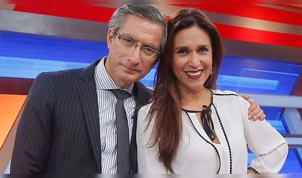 La periodista le dedicó un tierno mensaje a su compañero de trabajo, pues no puede ir al noticiero por encontrarse en estado de embarazo. Foto: Internet La periodista le dedicó un tierno mensaje a su compañero de trabajo, pues no puede ir al noticiero por encontrarse en estado de embarazo. Foto: Internet