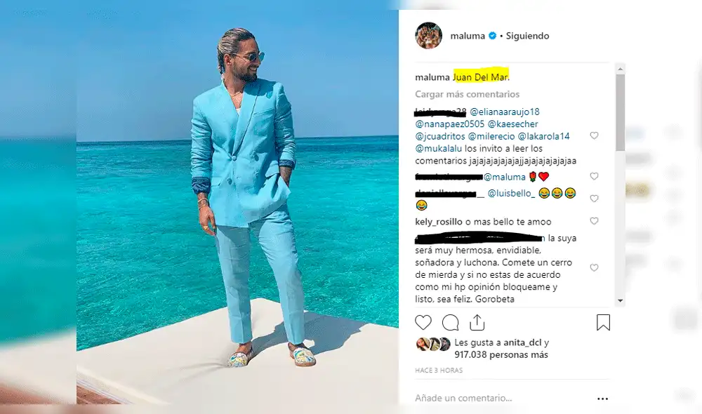 Maluma se cambió de nombre en Instagram y fans sorprenden con reacción
