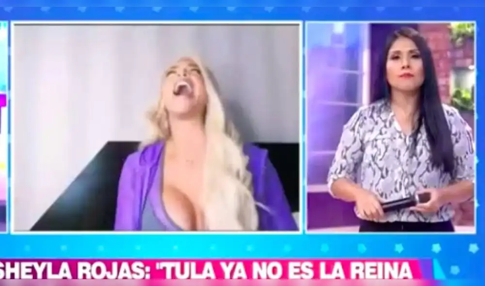Sheyla Rojas estalló de risa a pesar de la fuerte afirmación realizada por la figura de América. (Foto: Captura) Sheyla Rojas estalló de risa a pesar de la fuerte afirmación realizada por la figura de América. (Foto: Captura)